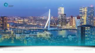 Rotterdam Bridge (Teal Overlay)