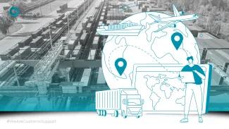 Cargo Terminal with a graphic multimodal overlay