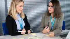 Two consultants conducting service design
