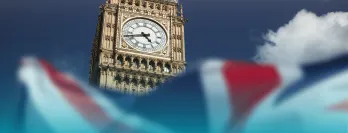 Big Ben and British Flag